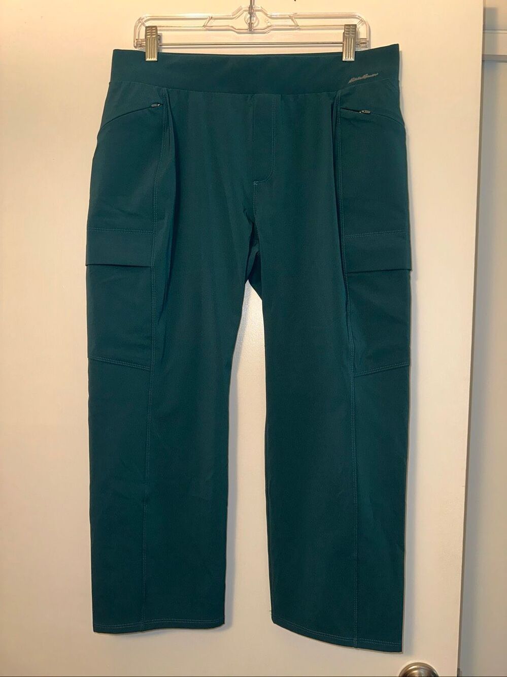 Eddie Bauer Women’s Size 12 Incline Utility Hiking Pants Blue Spruce Green EUC